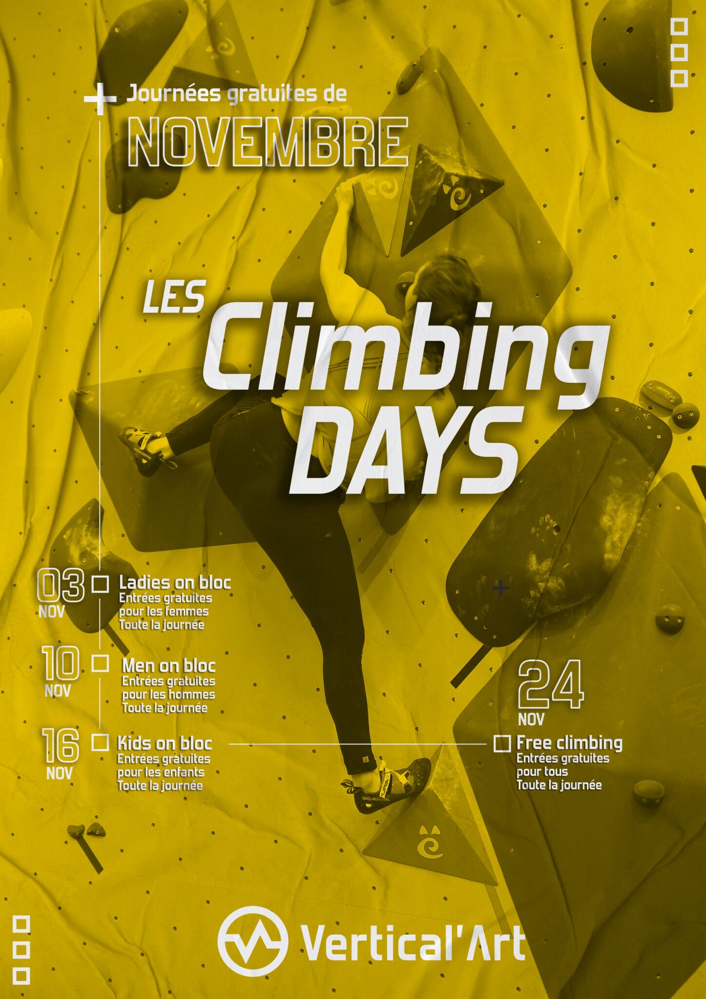 Climbing days à Vertical'Art Lyon Novembre 2022