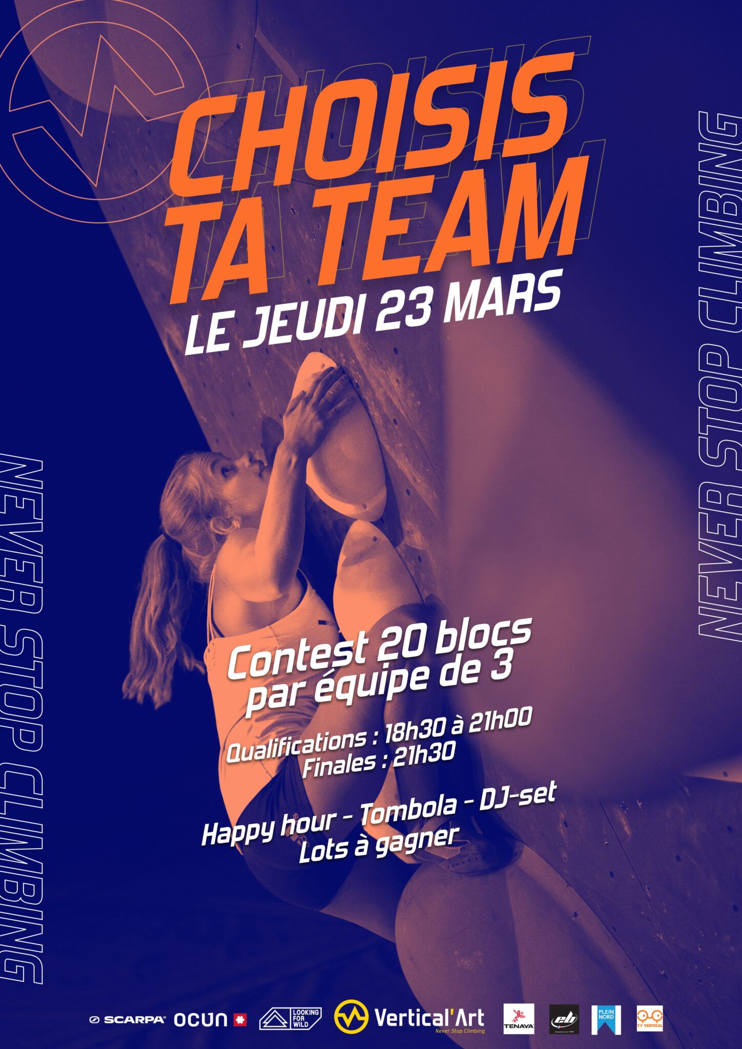 Contest Vertical'Art Lyon Choisis ta team jeudi 23 mars 2023