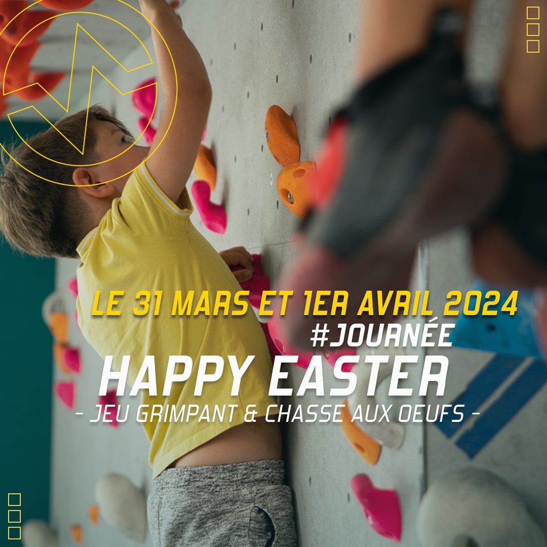 Chasse aux œufs de Pâques à Vertical'Art Lyon dimanche 31 mars et lundi 1er avril