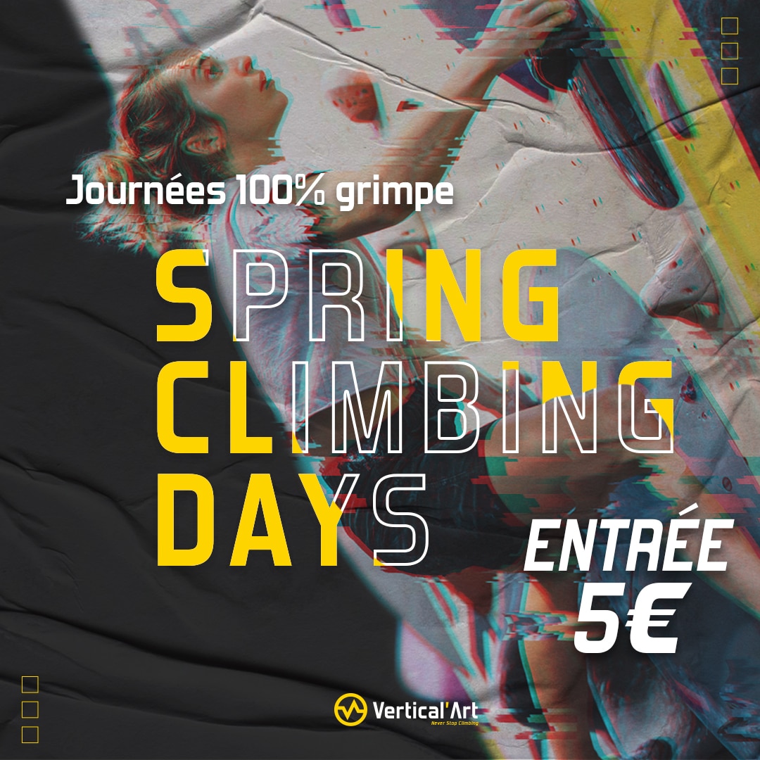 Spring Climbing Days à Vertical’Art Lyon, escalade à 5€ pour tous en mars