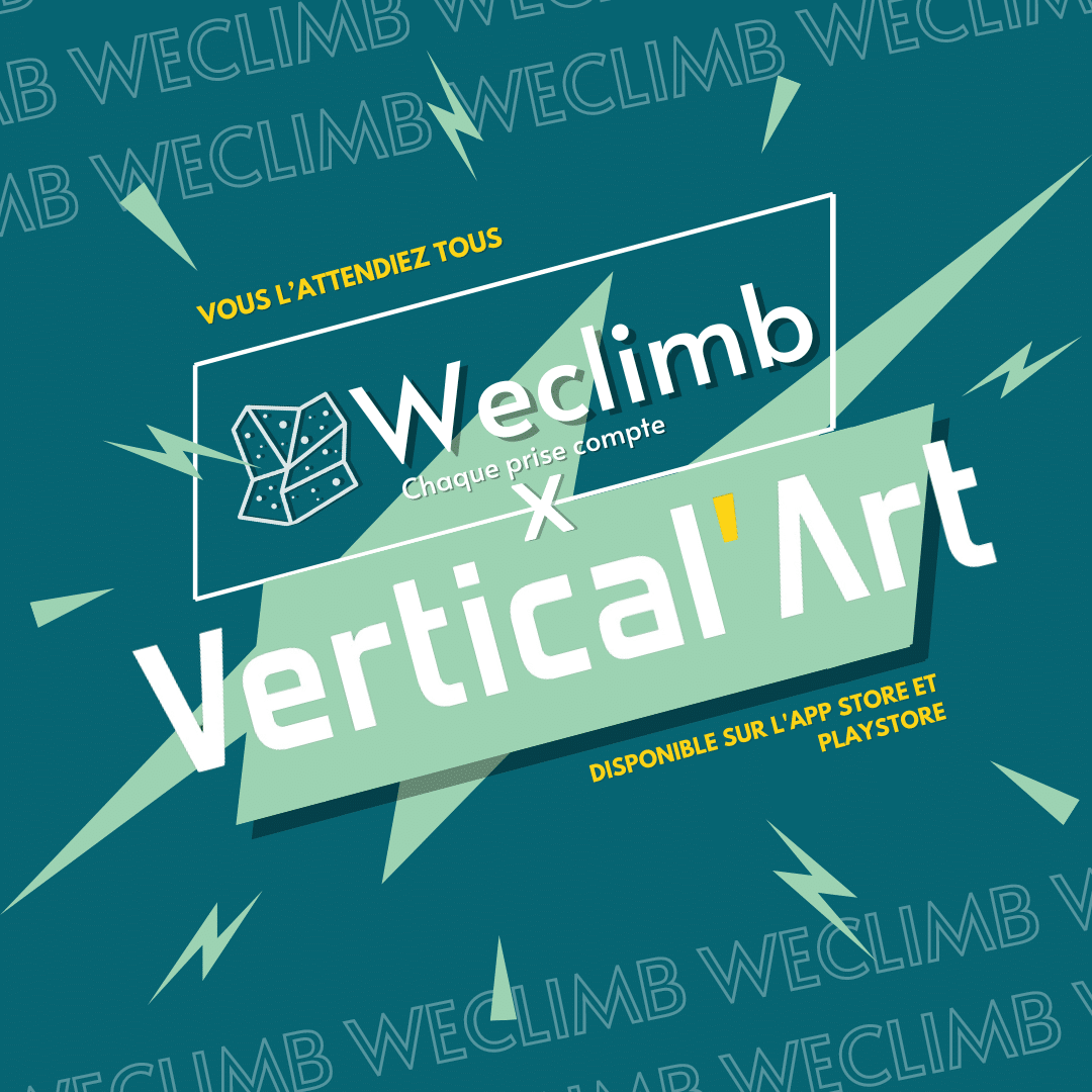 Weclimb X Vertical'Art Lyon : L'application XXL pour la grimpe dans votre salle d'escalade