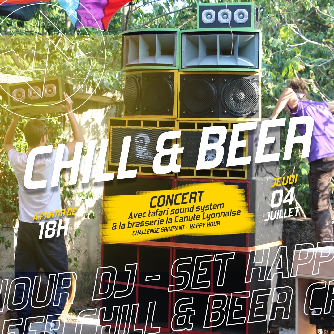 Chill & Beer jeudi 4 juillet à Vertical'Art Lyon