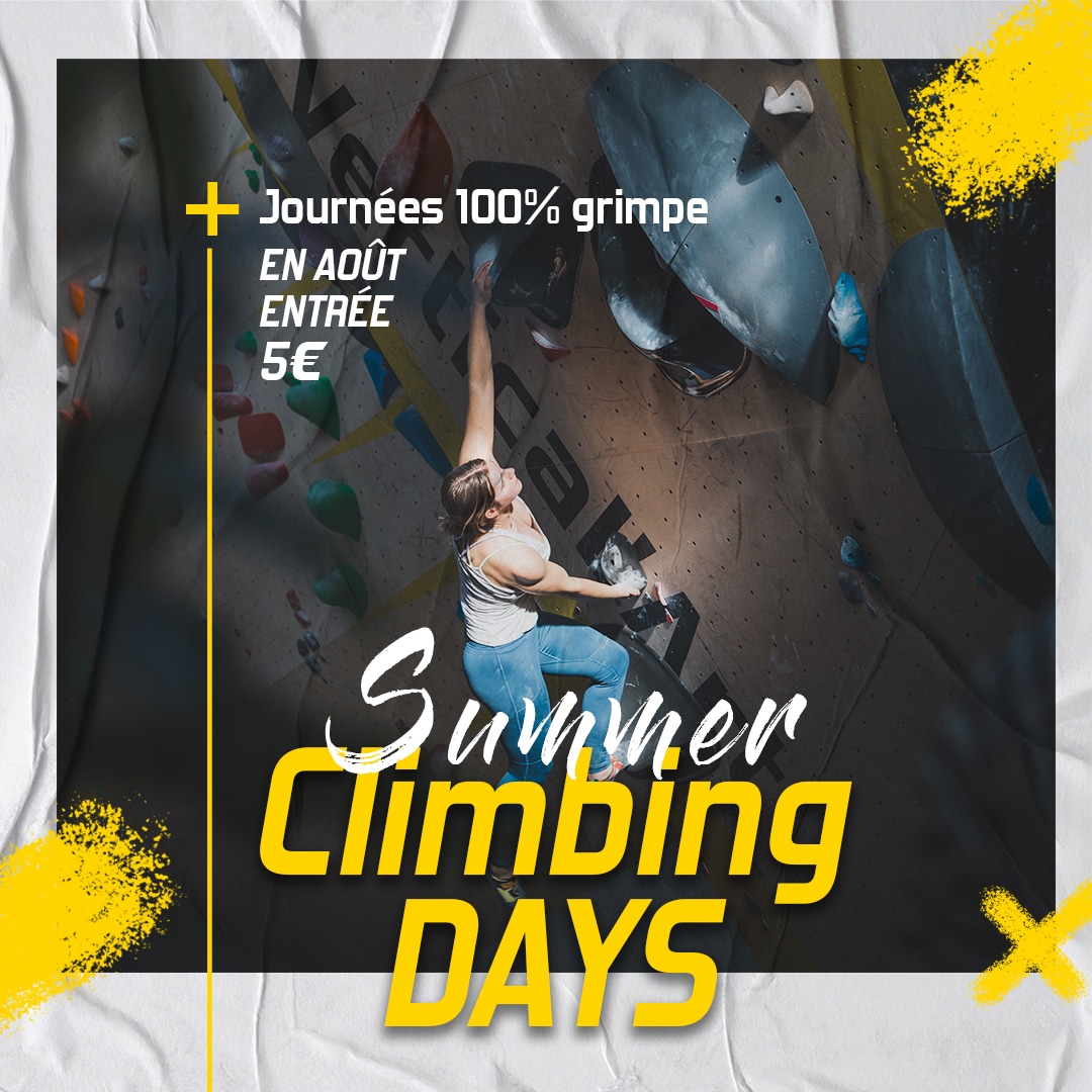 Summer Climbing Days à Vertical’Art Lyon, escalade à 5€ pour tous en août 2024